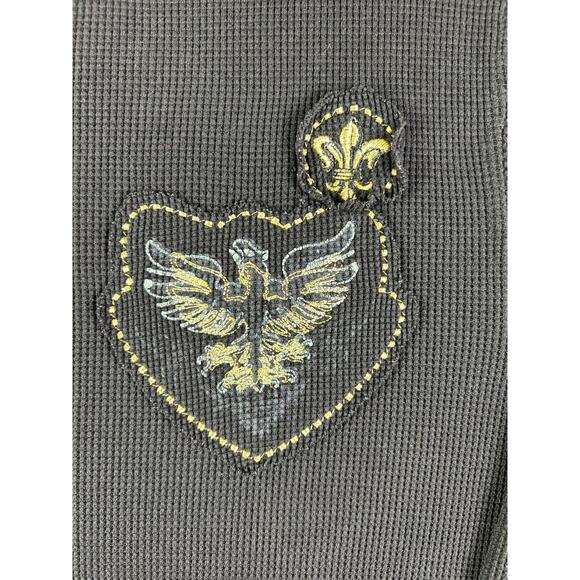 One Nation Thermal Shirt 2XL Black Long Sleeve Phoenix Graphic Biker Style - Picture 3 of 9